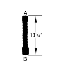 Kühlwasserschlauch - Radiator Hose Flex  38 x 45 x 336mm